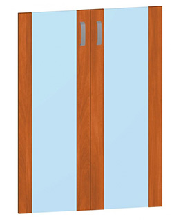 Стеклянные двери в обкладке (ДСП, 18 мм)