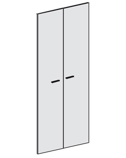 Щитовые двери (2 створки)